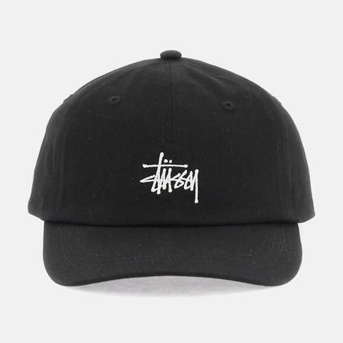 스투시 BASIC STOCK LOW PRO CAP (BLACK) 로고 볼캡