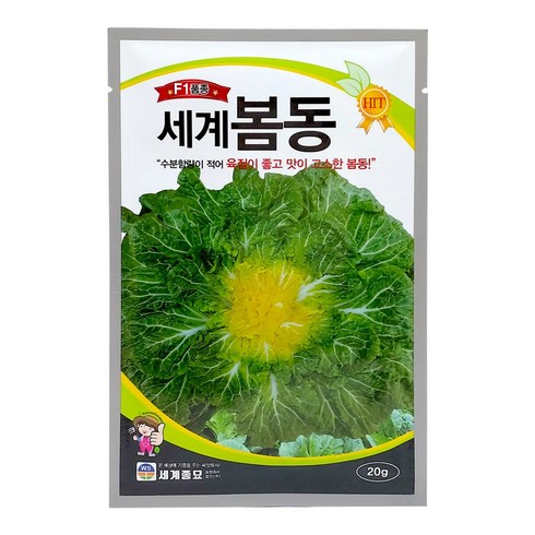 봄동씨앗 - 모칸도 세계종묘 쌈채소씨앗 봄동 20g, 1개