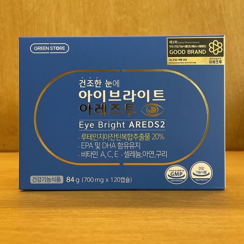 그린스토어 건조한 눈에 아이브라이트 아레즈투 84g(700mg x 120캡슐) 루테인지아잔틴복합추출물 20%, 1개, 120캡슐