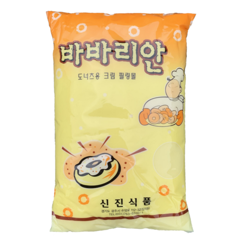 슈크림 필링 잉어빵 붕어빵 바바리안 3kg, 슈크림 필링 3kg, 1개