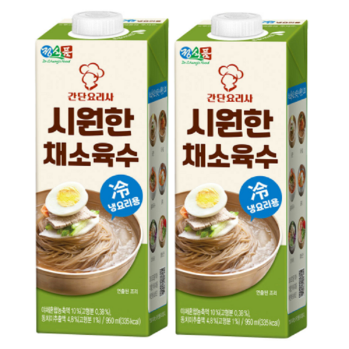 물회 육수 - 여름은 시원한 국물 정식품 간단요리사 시원한 채소육수 950ml 냉국 묵사발 냉면 냉밀면 오이냉국 물회, 2개, 950mg