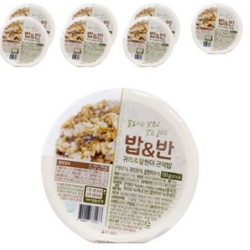 밥앤반 귀리 찰현미 곤약밥, 150g, 10개