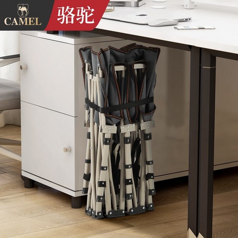 캠핑용 낚시용 가정용 안락의자 낙타 접이식 침대 싱글 침대 점심 시간 사무실 낮잠 유물, 그레이 스트라이프 접이식 높이 70cm + 아이스