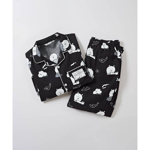 스파오잠옷 - SPAO 스파오 [담곰이] 귀여워졌담곰 긴팔 파자마(BLACK)_SPPPE49U01 479463