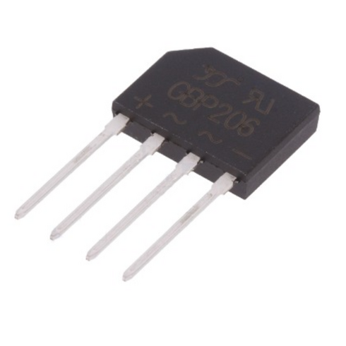 GBP206 브릿지다이오드 600V 2A Bridge Diodes, P000KBJZ000A