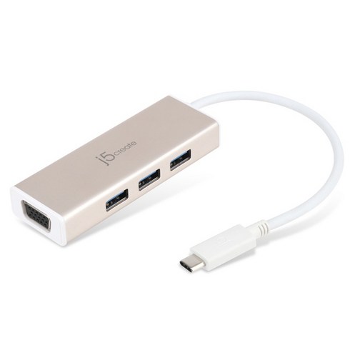 이지넷 USB3.1 C타입 to 3Port HUB with VGA 컨버터 NEXT-JCH411