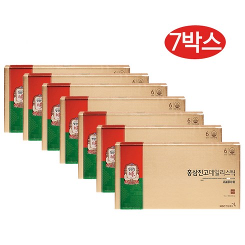 정관장 홍삼진고 데일리스틱 10g x 20포, 300g, 7개