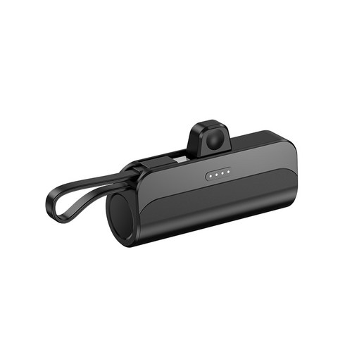 인생 애호감 미니 보조배터리, 블랙, DBL5000L(아이폰용)