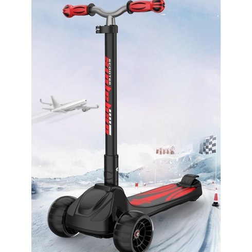 3발 킥보드 3륜 세발 삼발 퀵보드 성인 고학년 청소년 중학생 씽싱이 산책용, 02.핑크(아동용)