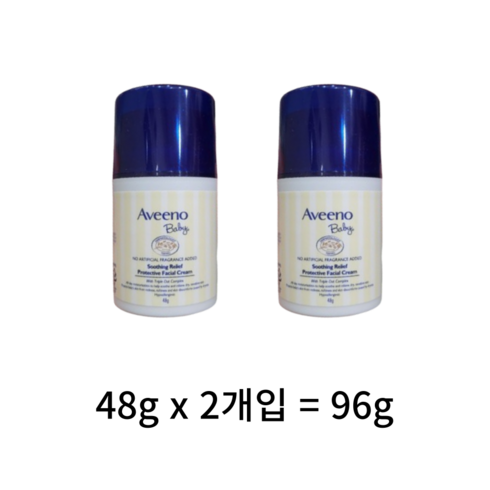 아비노 베이비 수딩 릴리프 프로텍티브 페이셜 크림, 96g, 3개
