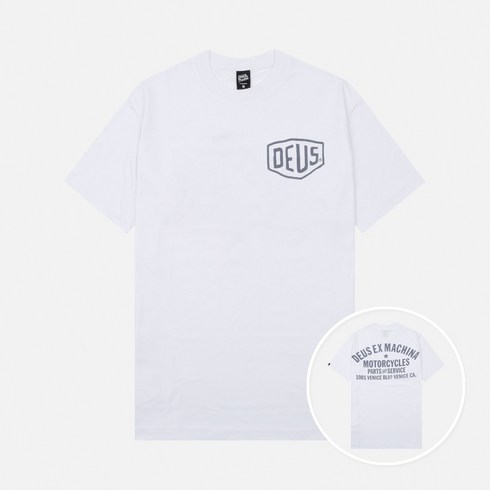 데우스 VENICE ADDRESS TEE 반팔티 T_DMW41808C-WHT