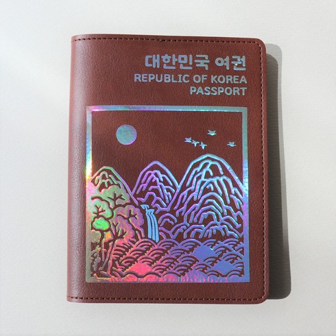 포퍼블릭 자개 홀로그램 이름추가가능 여권케이스