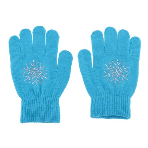 2023년 가성비 최고 피겨스케이트장갑 - STK 프로 피겨 스케이트 장갑 마술 스트레치 보호 글러브 12종옵션, 블루 눈꽃