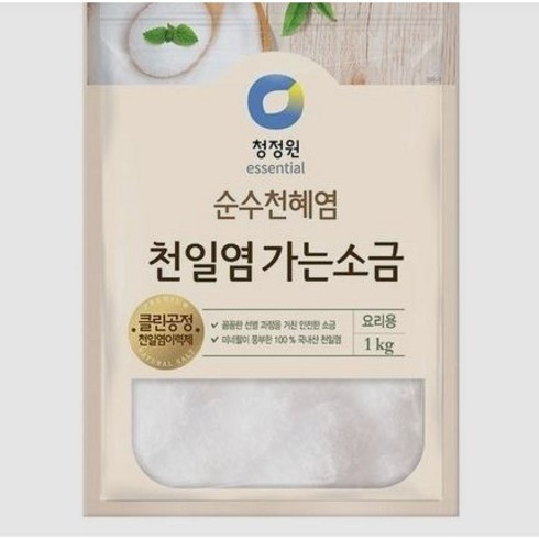 2023년 가성비 최고 소금 - 대상 청정원 천일염 가는 소금, 1kg, 1개