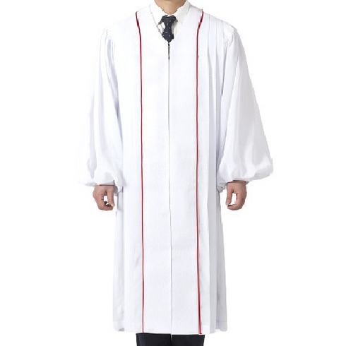 고급 목회자 가운 하복 홍선 기본형 목사 임직 pastor gown 주문제작