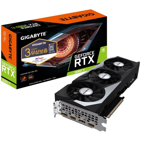 GIGABYTE 지포스 RTX 3060 Ti Gaming OC D6X 8GB 피씨디렉트