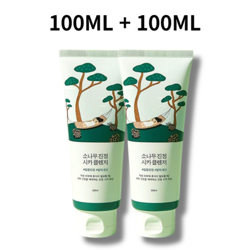 소나무진정시카클렌저 - 라운드랩 소나무 진정 시카 클렌저, 100ml, 2개