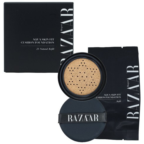 하퍼스바자 아쿠아 스킨핏 쿠션 파운데이션 23호(본품 리필), 23호 리필, 1개