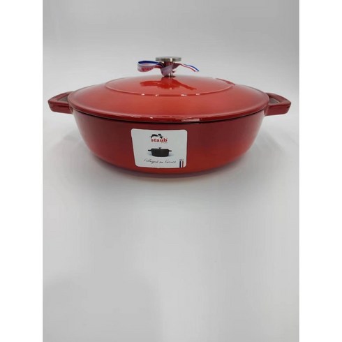 staub 28cm 스타우브 에나멜 가정용 다기능 해산물 생선 주물 주철 냄비 빨간색 사이즈