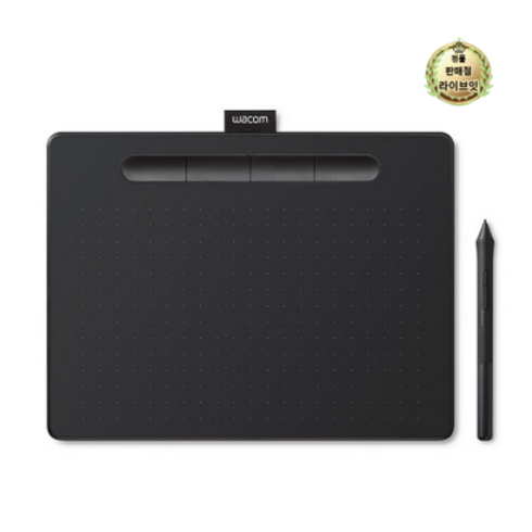 와콤 USB타입 인튜어스 중형 펜타블렛 CTL-6100, 블랙