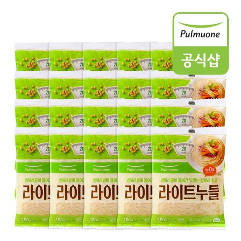 풀무원 곤약면 - [풀무원] 병아리콩 라이트누들 곤약 면 150g 다이어트 박나래 미역국수, 20개