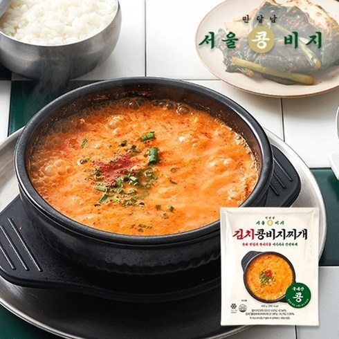 기타 서울콩비지 김치콩비지찌개 450g x 5팩 (총 2.25kg), 5개