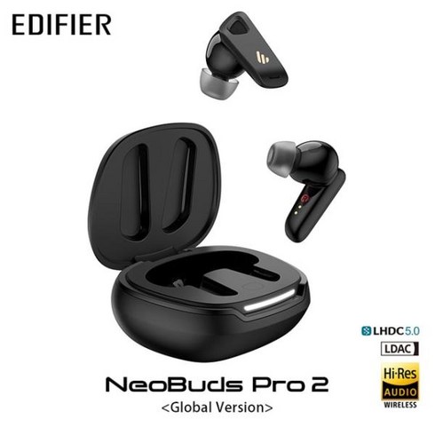 정시출고 [월드 프리미어] Edifier Neobuds Pro 2 -50dB 능동형 소음 제거 TWS 블루투스 이어폰 L, 01 Black_01 CHINA