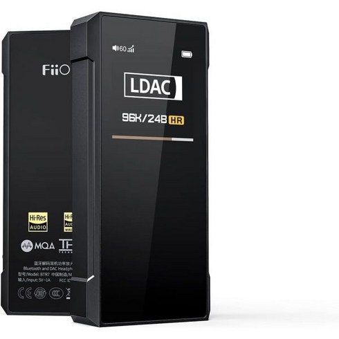 FiiO BTR7 헤드폰 앰프 블루투스 수신기 고해상도 휴대용 DAC 지원 MQALDACaptX HD 384K32Bit DSD256 전화PC자동차홈 오디오타이타늄, BTR7-B-Lightning