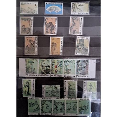 1970년 명화시리즈 우표단편모음 23종 풀세트