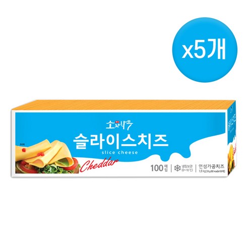 소와나무 슬라이스치즈, 18g, 500개