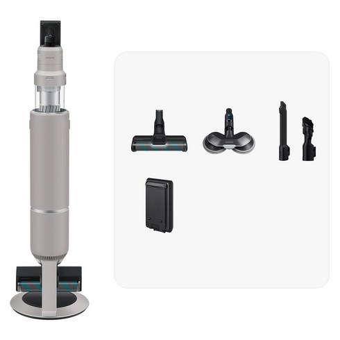 삼성전자 비스포크 제트 AI 청소기 250W VS25C972DRS 고객직접설치, vs25C970DWE, 새틴 베이지