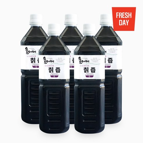 고창 자연산 생 칡즙 진액, 5개, 1L