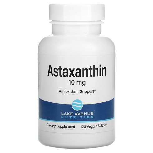 아스타잔틴 Astaxanthin 10mg 120 베지겔, 120 Count