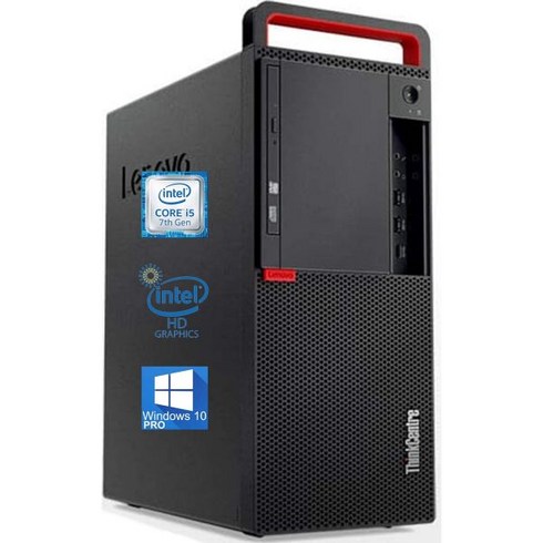 레노버 씽크센터 M910T 타워 데스크톱 컴퓨터 인텔 Core i57500 최대 3.8GHz 16GB 램 256GB SSD AC WiFi 블루투스 디스플레이 포트 HDMI 4K