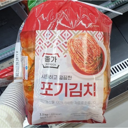 종가집 시원하고 깔끔한 포기김치 3.3kg, 1개