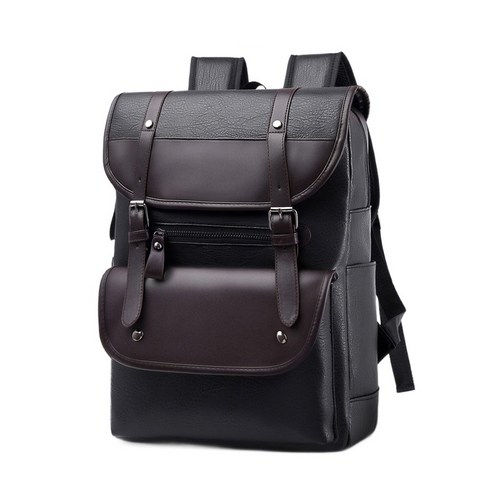 지디오 쇼팅M 남성 가죽 백팩 멀티 포켓 대용량 스퀘어 배낭 란도셀 노트북 여행 서류가방 남자가죽백팩