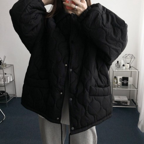 2023년 가성비 최고 빅사이즈아우터 - 퍼안감 [~4XL] 오버핏 소프트 누빔 퀼팅 숏 패딩 빅사이즈
