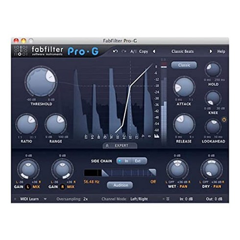 fabfilter Pro-G 플러그인 소프트웨어 팹 필터