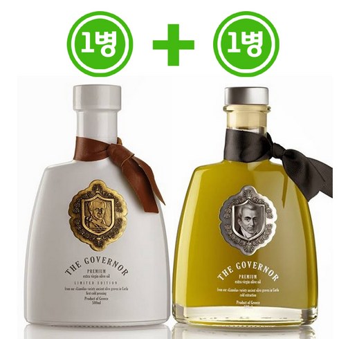 더거버너 올레오칸탈 엑스트라버진 그리스 프리미엄 에디션 올리브오일 500ml+리미티드 에디션 500ml (The Governor olive oil)