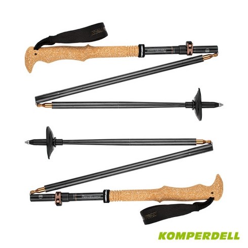 2023년 가성비 최고 컴퍼델 - [Weshop] [KOMPERDELL] 컴퍼델 트래킹폴 등산스틱 Carbon FXP.4 Summit Vario 135cm 코르크 그립 4단스틱, 파워 락3.0 :135cm 2개1조세트