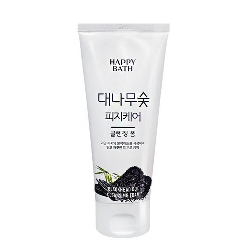 폼클렌징200ml - 해피바스 대나무숯 흡착 클렌징 폼, 200g, 3개