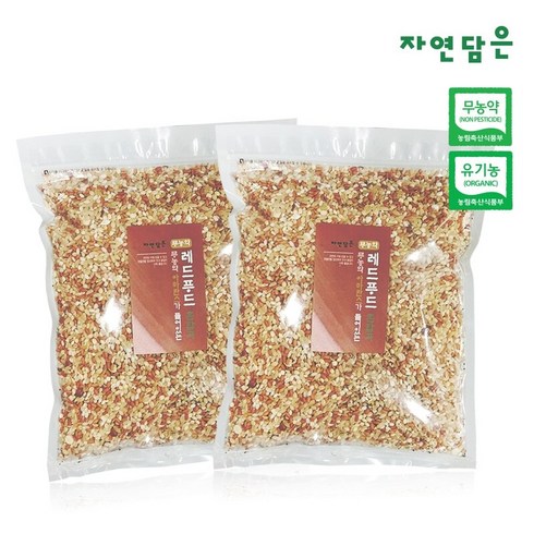 [푸른들판]자연담은 무농약 아마란스 레드혼합 1kg x 2 (총2kg), 2개