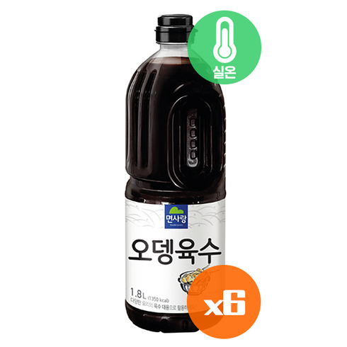 달인푸드 면사랑 오뎅육수 1.8L, 6개