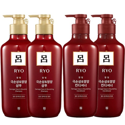 려2013 - [무료배송]려 함빛모 극손상&영양 (샴푸2컨디셔너2) 550ml, 1세트, 0.55l