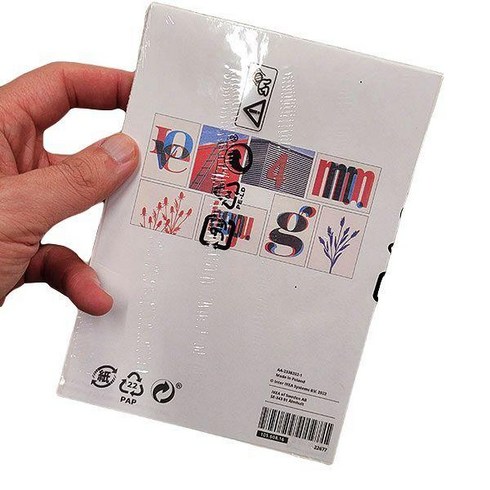 이케아 벡스보 장식카드 8개 13x8cm 레드 블루 러브 105.608.16, 멀티컬러