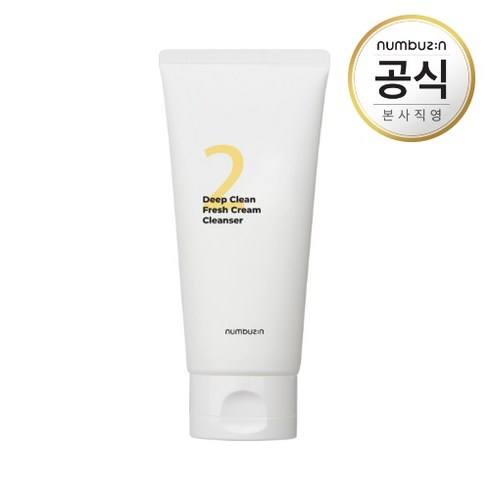 넘버즈인 2번 딥클린 생크림 클렌징폼 120ml, 1개