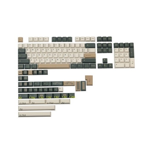 키캡 키보드 keycaps 144 세트 gmk 브리티시 레이싱 그린 pbt 체리 3u, 키캡만