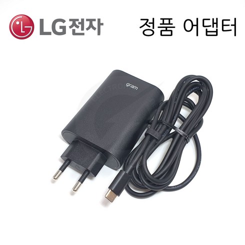 adt-65fsu-d03-epk - LG전자 LG 그램360 14T90P 14TD90P / ADT-65FSU-D03-EPK 정품 어댑터 아답타 배터리 C타입 충전기 65W, 블랙, 1개