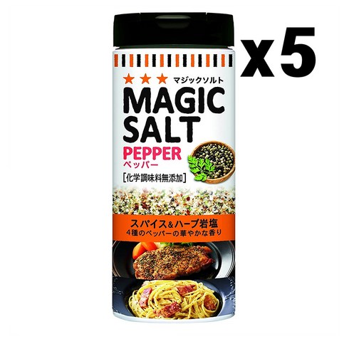 SnB 매직 솔트 페퍼 80g x5개 Magic Salt Pepper, 5개