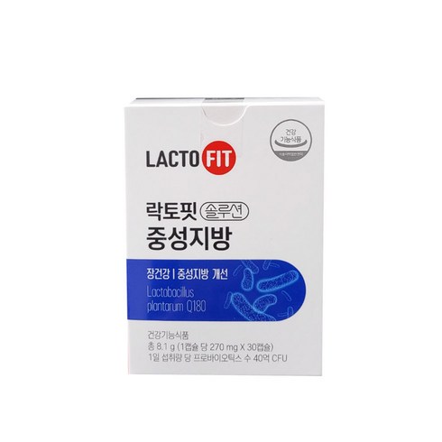 락토핏 솔루션 중성지방 270mg x 30캡슐/n, 30정, 1개